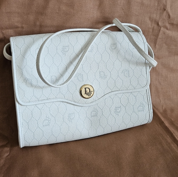 Women's Christian Dior White Leather Crossbody Bag  (Limited Edition) - Picture 2 of 16